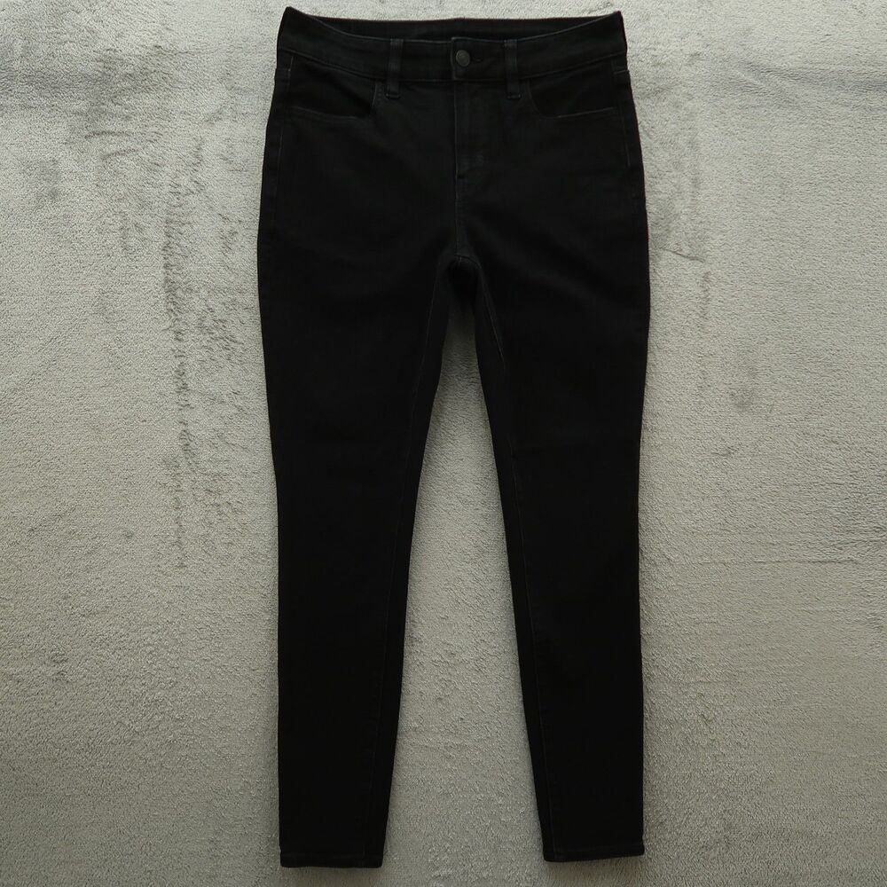 American Eagle Jegging Jeans Women's Size 4 Short Black High-Rise 26" Inseam